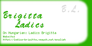 brigitta ladics business card